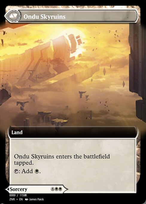 Ondu Inversion // Ondu Skyruins (back face)