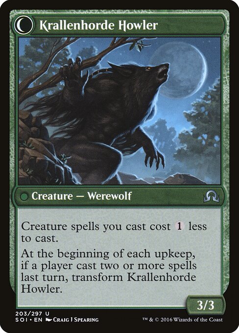 Duskwatch Recruiter // Krallenhorde Howler (back face)