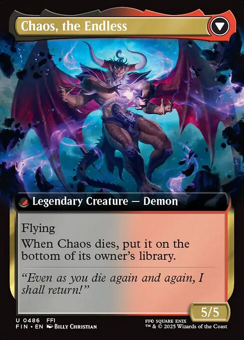 Garland, Knight of Cornelia // Chaos, the Endless (back face)