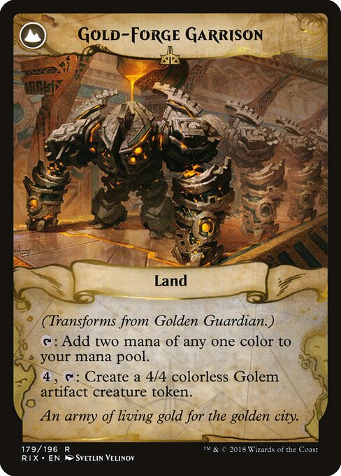Golden Guardian // Gold-Forge Garrison (back face)