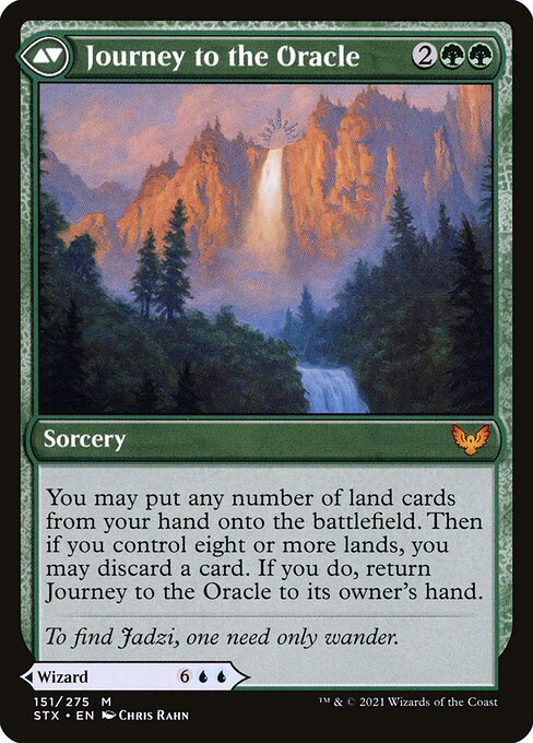 Jadzi, Oracle of Arcavios // Journey to the Oracle (back face)