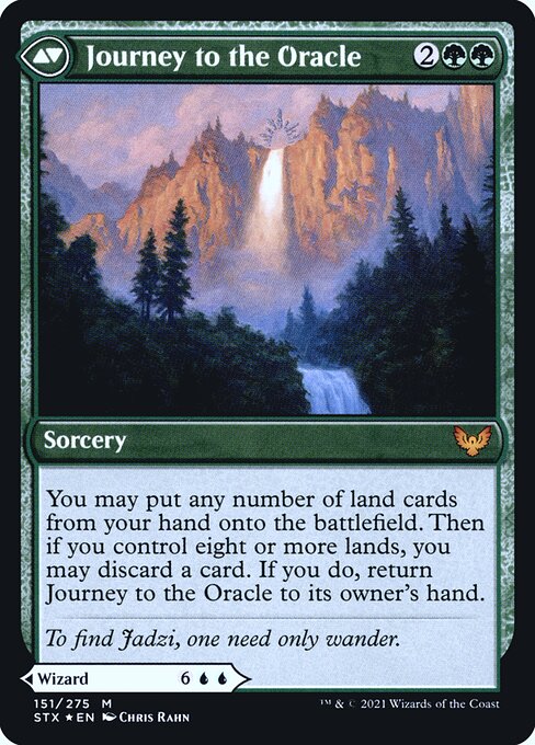 Jadzi, Oracle of Arcavios // Journey to the Oracle (back face)