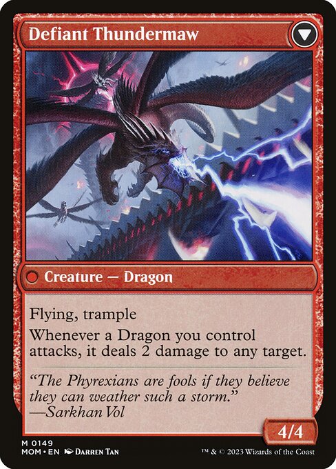 Invasion of Tarkir // Defiant Thundermaw (back face)