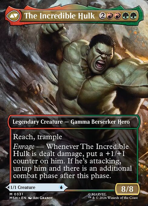 Bruce Banner // The Incredible Hulk (back face)