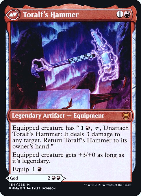 Toralf, God of Fury // Toralf's Hammer (back face)