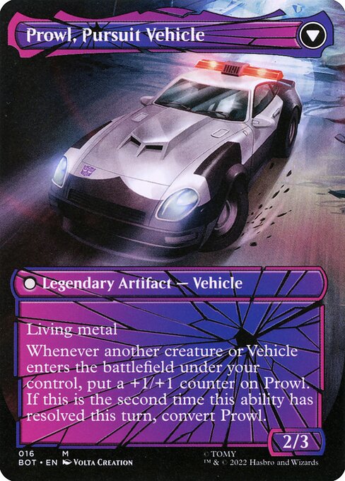 Prowl, Stoic Strategist // Prowl, Pursuit Vehicle (back face)