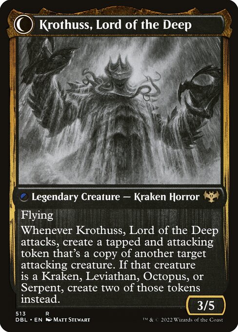 Runo Stromkirk // Krothuss, Lord of the Deep (back face)