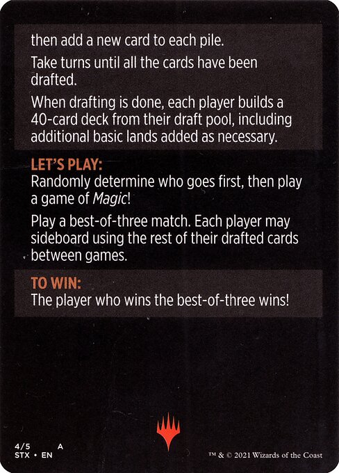 Winchester Draft // Winchester Draft (cont'd) (back face)
