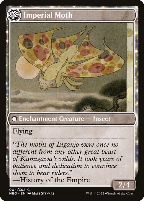 Befriending the Moths // Imperial Moth (back face)