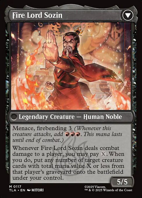 The Rise of Sozin // Fire Lord Sozin (back face)
