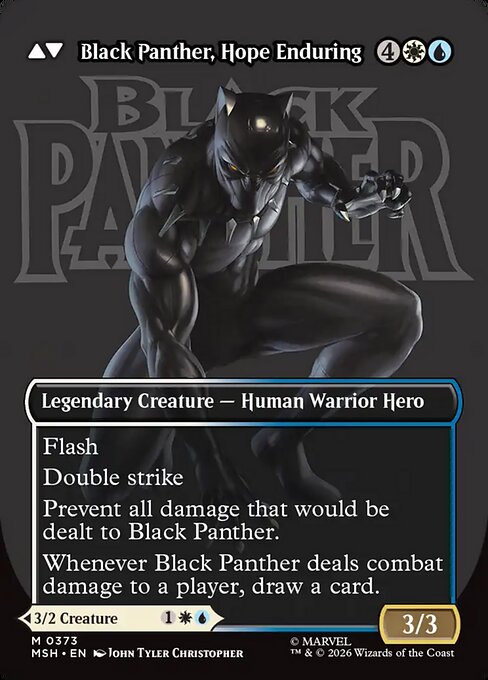 King T'Challa // Black Panther, Hope Enduring (back face)