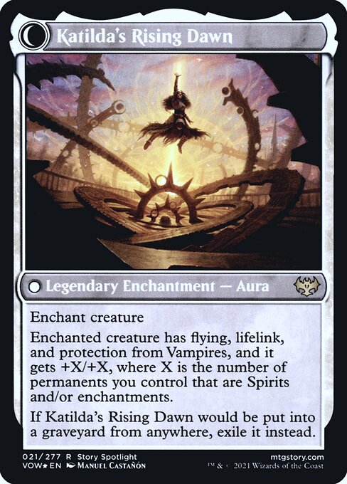 Katilda, Dawnhart Martyr // Katilda's Rising Dawn (back face)