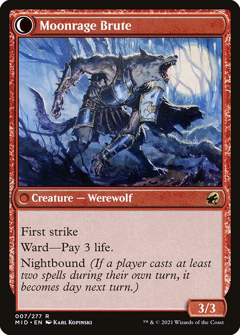 Brutal Cathar // Moonrage Brute (back face)