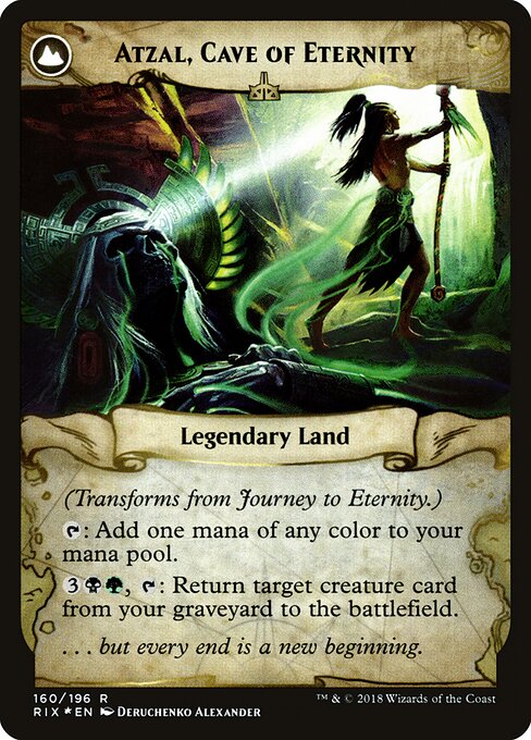 Journey to Eternity // Atzal, Cave of Eternity (back face)