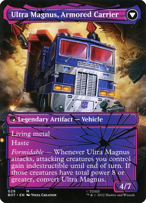 Ultra Magnus, Tactician // Ultra Magnus, Armored Carrier (back face)