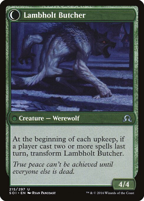 Lambholt Pacifist // Lambholt Butcher (back face)