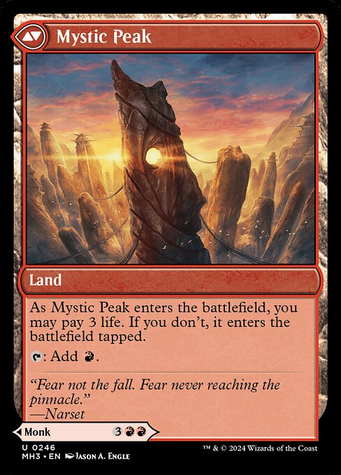 Pinnacle Monk // Mystic Peak (back face)