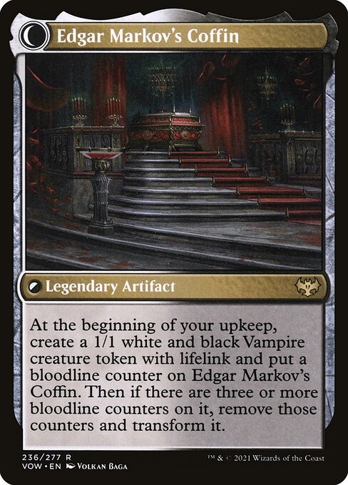 Edgar, Charmed Groom // Edgar Markov's Coffin (back face)