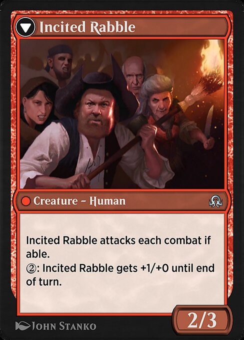 Town Gossipmonger // Incited Rabble (back face)