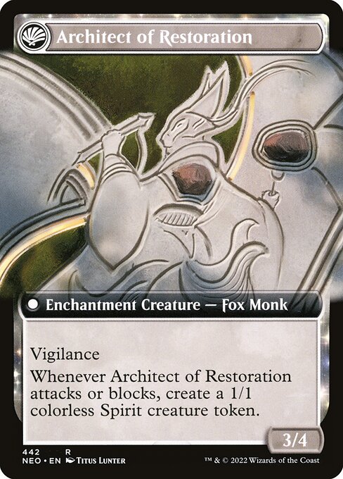 The Restoration of Eiganjo // Architect of Restoration (back face)