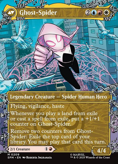 Gwen Stacy // Ghost-Spider (back face)