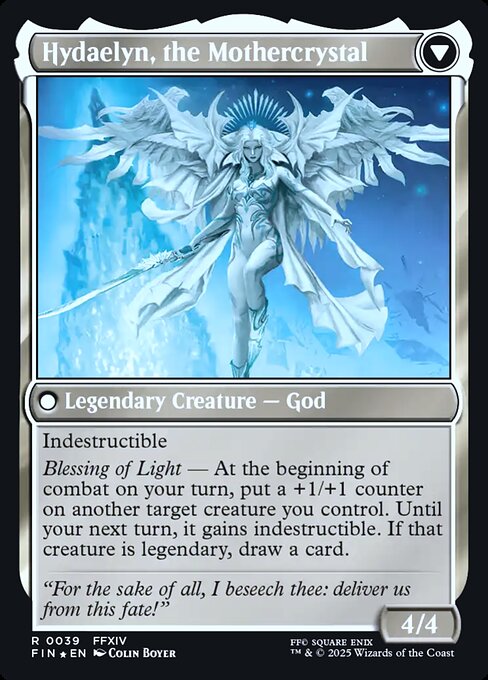 Venat, Heart of Hydaelyn // Hydaelyn, the Mothercrystal (back face)