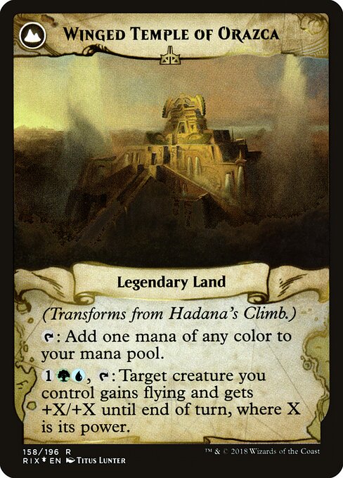 Hadana's Climb // Winged Temple of Orazca (back face)