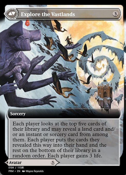 Wandering Archaic // Explore the Vastlands (back face)