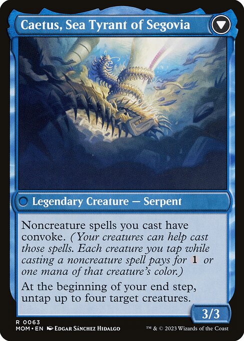 Invasion of Segovia // Caetus, Sea Tyrant of Segovia (back face)