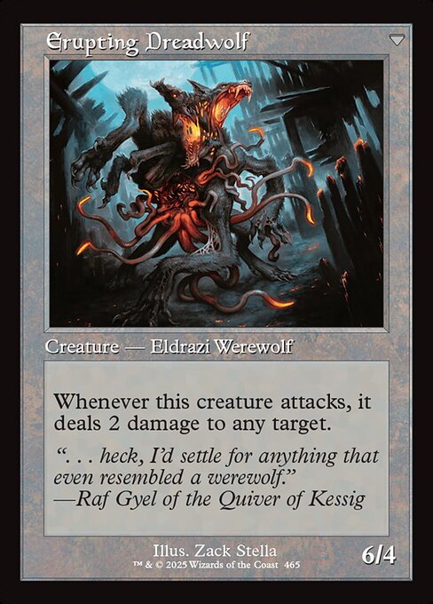 Smoldering Werewolf // Erupting Dreadwolf (back face)