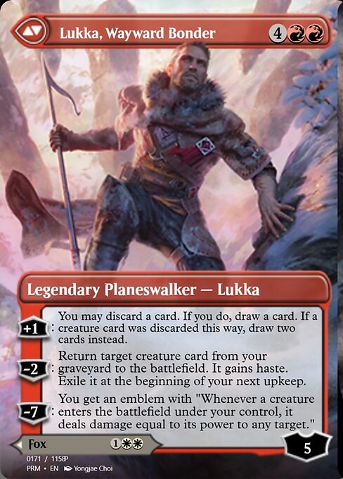Mila, Crafty Companion // Lukka, Wayward Bonder (back face)