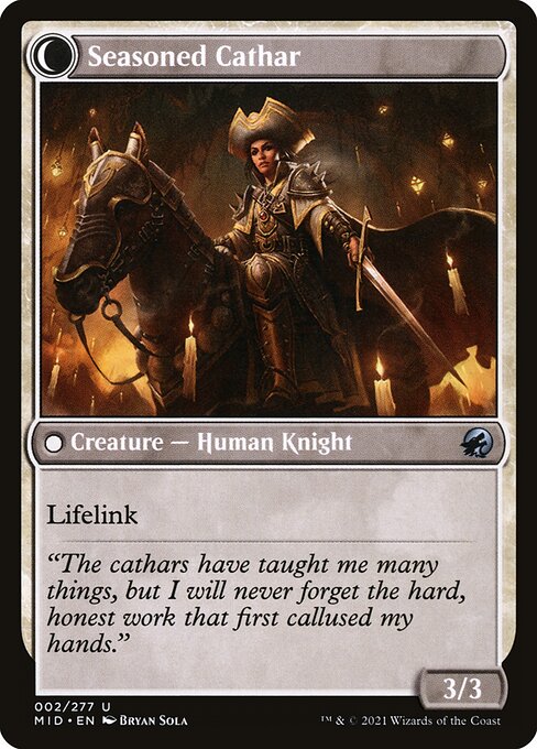 Ambitious Farmhand // Seasoned Cathar (back face)