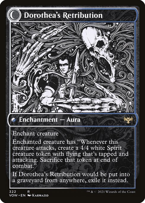 Dorothea, Vengeful Victim // Dorothea's Retribution (back face)