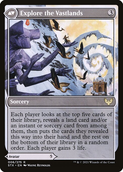 Wandering Archaic // Explore the Vastlands (back face)