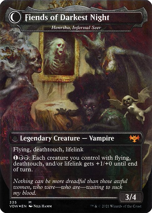 Henrika Domnathi // Henrika, Infernal Seer (back face)