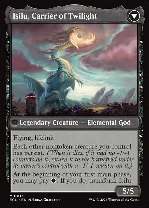Eirdu, Carrier of Dawn // Isilu, Carrier of Twilight (back face)