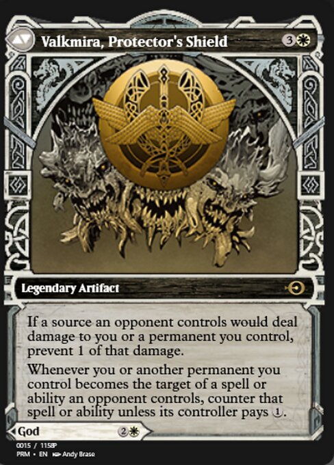 Reidane, God of the Worthy // Valkmira, Protector's Shield (back face)