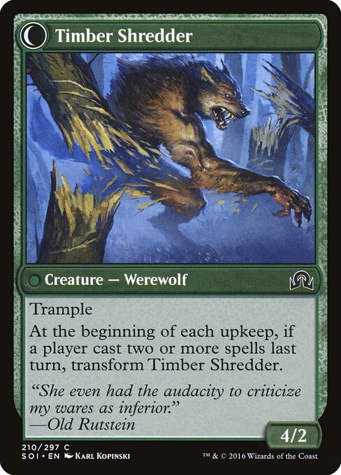 Hinterland Logger // Timber Shredder (back face)