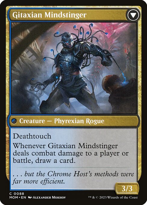 Aetherblade Agent // Gitaxian Mindstinger (back face)
