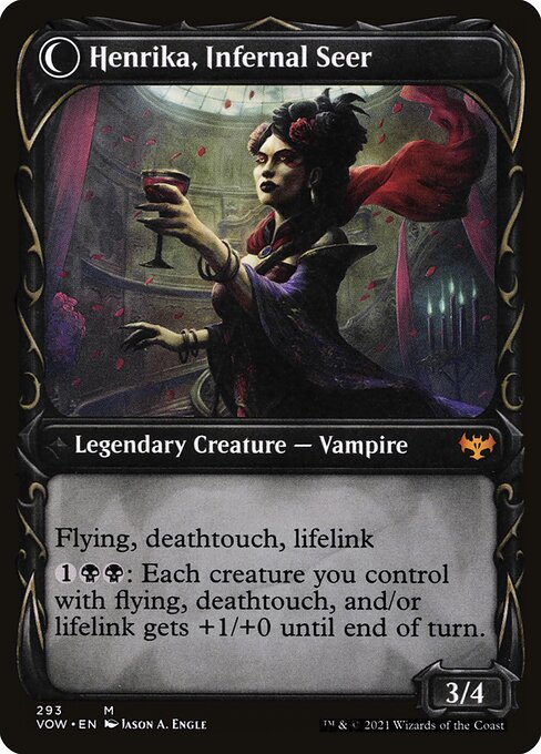 Henrika Domnathi // Henrika, Infernal Seer (back face)