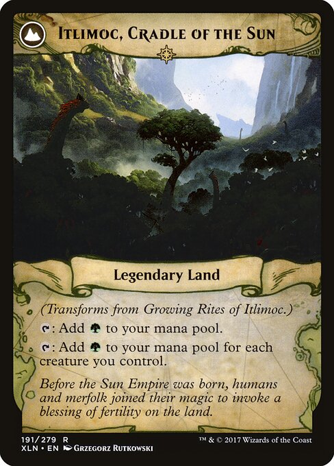 Growing Rites of Itlimoc // Itlimoc, Cradle of the Sun (back face)
