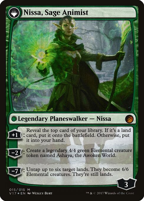 Nissa, Vastwood Seer // Nissa, Sage Animist (back face)