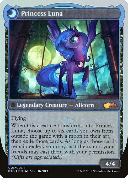 Nightmare Moon // Princess Luna (back face)