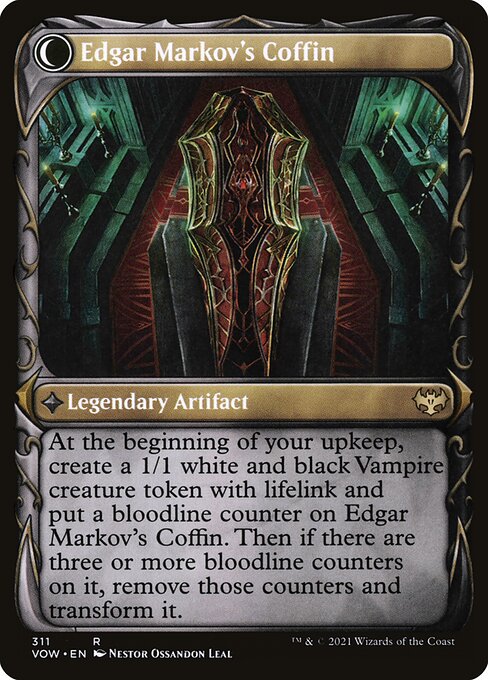 Edgar, Charmed Groom // Edgar Markov's Coffin (back face)