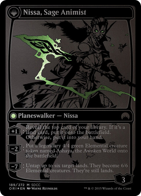 Nissa, Vastwood Seer // Nissa, Sage Animist (back face)
