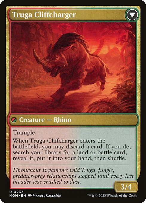 Invasion of Ergamon // Truga Cliffcharger (back face)