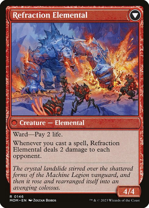 Invasion of Karsus // Refraction Elemental (back face)
