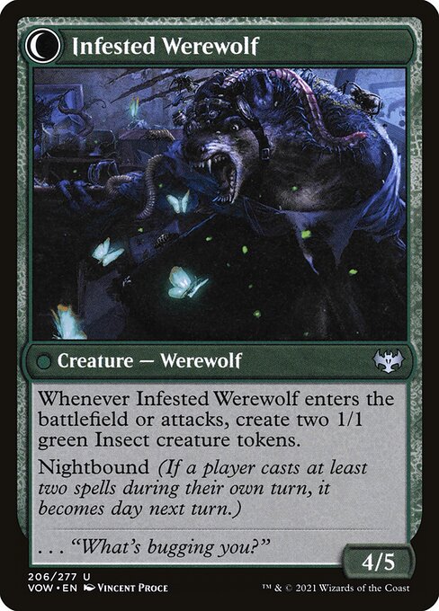 Infestation Expert // Infested Werewolf (back face)