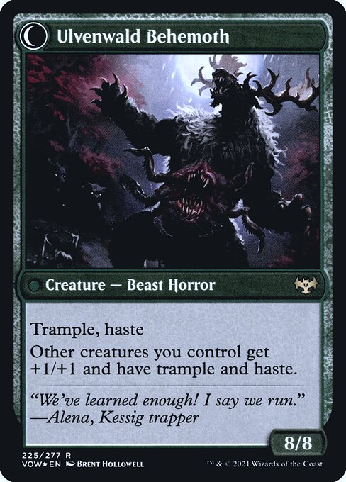 Ulvenwald Oddity // Ulvenwald Behemoth (back face)