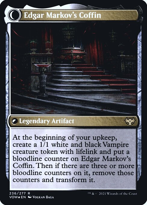 Edgar, Charmed Groom // Edgar Markov's Coffin (back face)